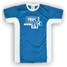 Hochwertiges Mesh-Gewebe-Sport-kundenspezifisches T-Shirt